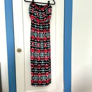 Medium tribal pattern maxi dress